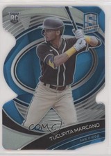 2021 Panini Spectra Rookies Neon Blue Prizm Die-Cut 16/45 Tucupita Marcano 0i2d