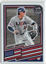 2026 Panini Stars & Stripes Prizm USA Baseball #141 Grady Emerson