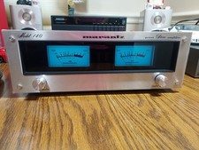 Mint Marantz 140 Stereo Power Amplifier Silver Face W/ Box 1 Owner Time Capsule