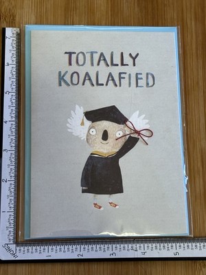 Papyrus Greeting Card Graduate Graduation Grad Totally Koalafied Koala Bear Cap