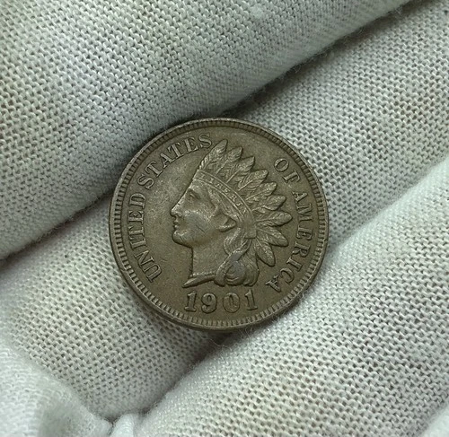 1901 Indian Head Cent Penny VF B353