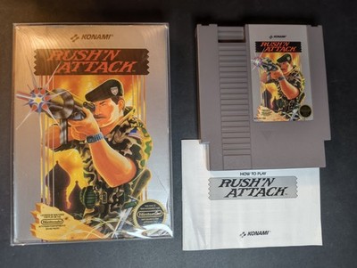 Rush'n Attack Nintendo Entertainment System 1987 NES Complete- Tested & Working 