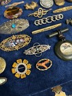 Antique Jewelry Lot Pins Etc  Victorian Edwardian Art Deco Mixed Era Some GF — photo 7