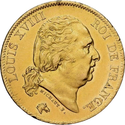 France, Louis XVIII, 40 Francs, 1817, Paris, Or, SUP, Gadoury:1092, KM:713.1 - Photo 1/2
