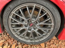 Used Wheel fits: 2017 Subaru Wrx 18x8-1/2 alloy STi 20 spoke Enkei manufacturer