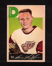 1962-63 BRUCE MacGREGOR #23 ROOKIE Parkhurst Detroit Star 5 CUPS Hockey Card RC. rookie card picture