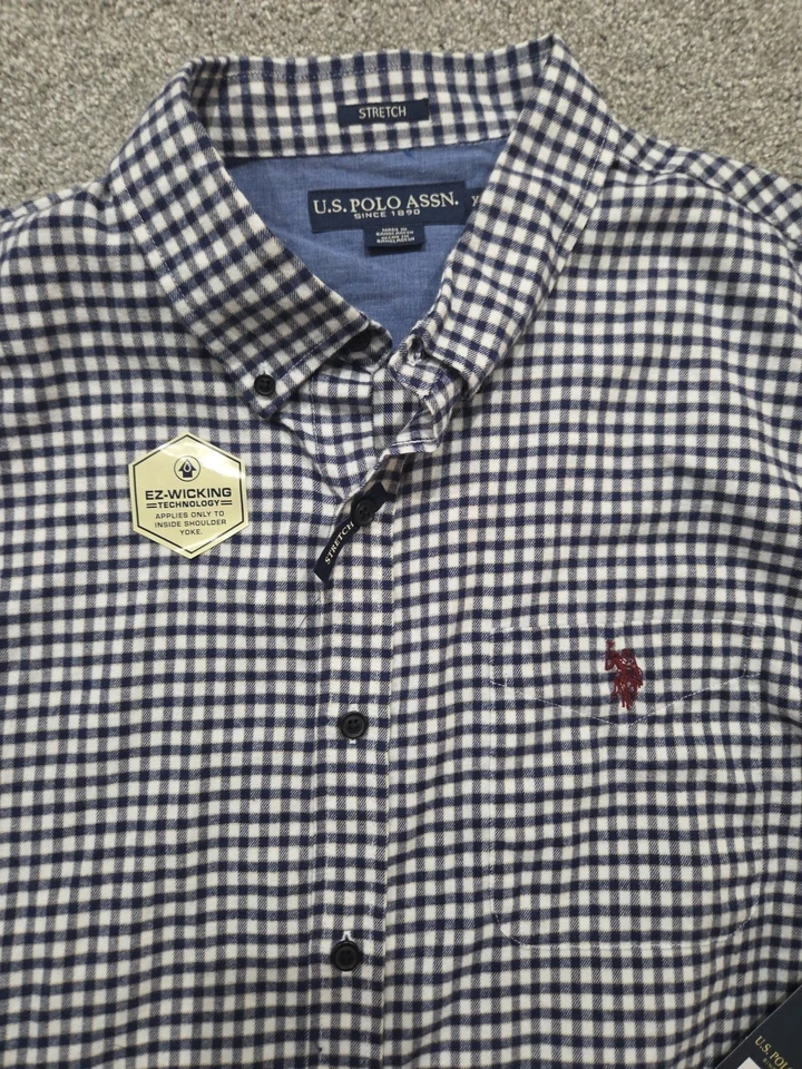 Camisa de vestir XL manga larga de la Asociación Polo de Estados Unidos para hombre Foto 2 de 3