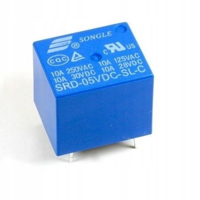 RELAIS SRD-05VDC-SL-C 5V DC 10A 125V AC SONGLE