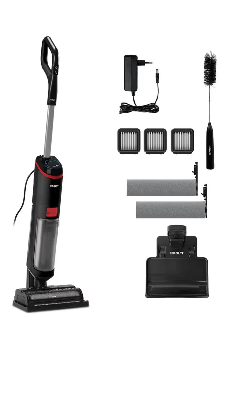 Polti Rollysteam WD20, Wet and Dry Vacuum Cleaner, 750 W, Self-Cleaning