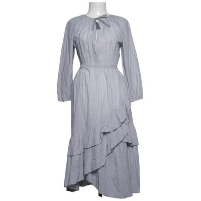 Ulla Johnson, Kleid, Größe: 30, Grau/Weiß, Baumwolle, Nadelstreifen, Damen #FYC