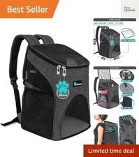 Small Dogs and Cat Backpack Carrier, Airline Approved Pet Backpack Carrier, V...