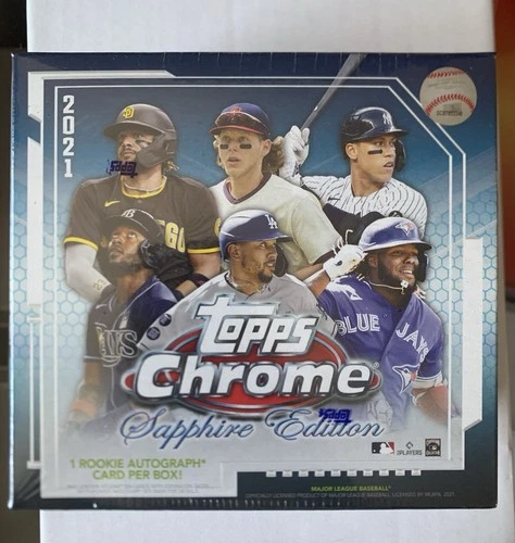2021 Topps Chrome Sapphire Baseball Hobby Box Sealed