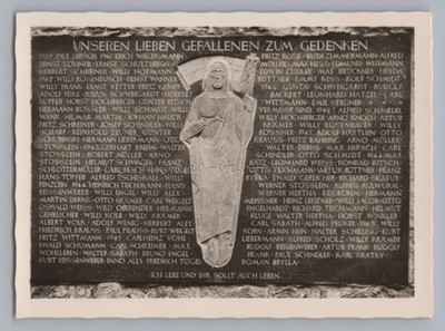 Grub am Forst LK Coburg - Kriegerdenkmal - Altes Foto