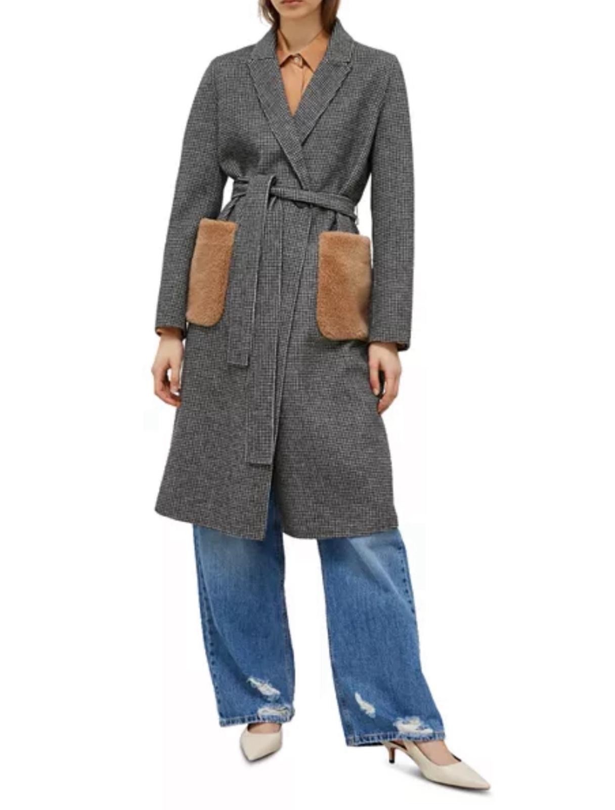 🔥 Max&Co By MAX MARA Coat🔥Lana Long Wool Plush Coat Grey IT44_FR42_EN40 image 4
