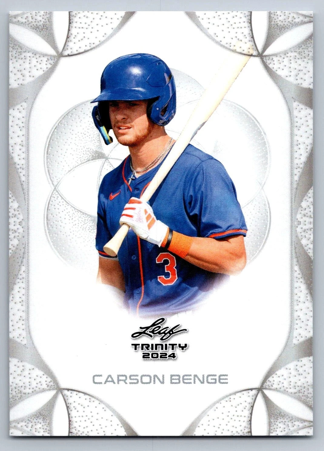 Carson Benge 2024 Leaf Trinity Mega Box #18 New York Mets