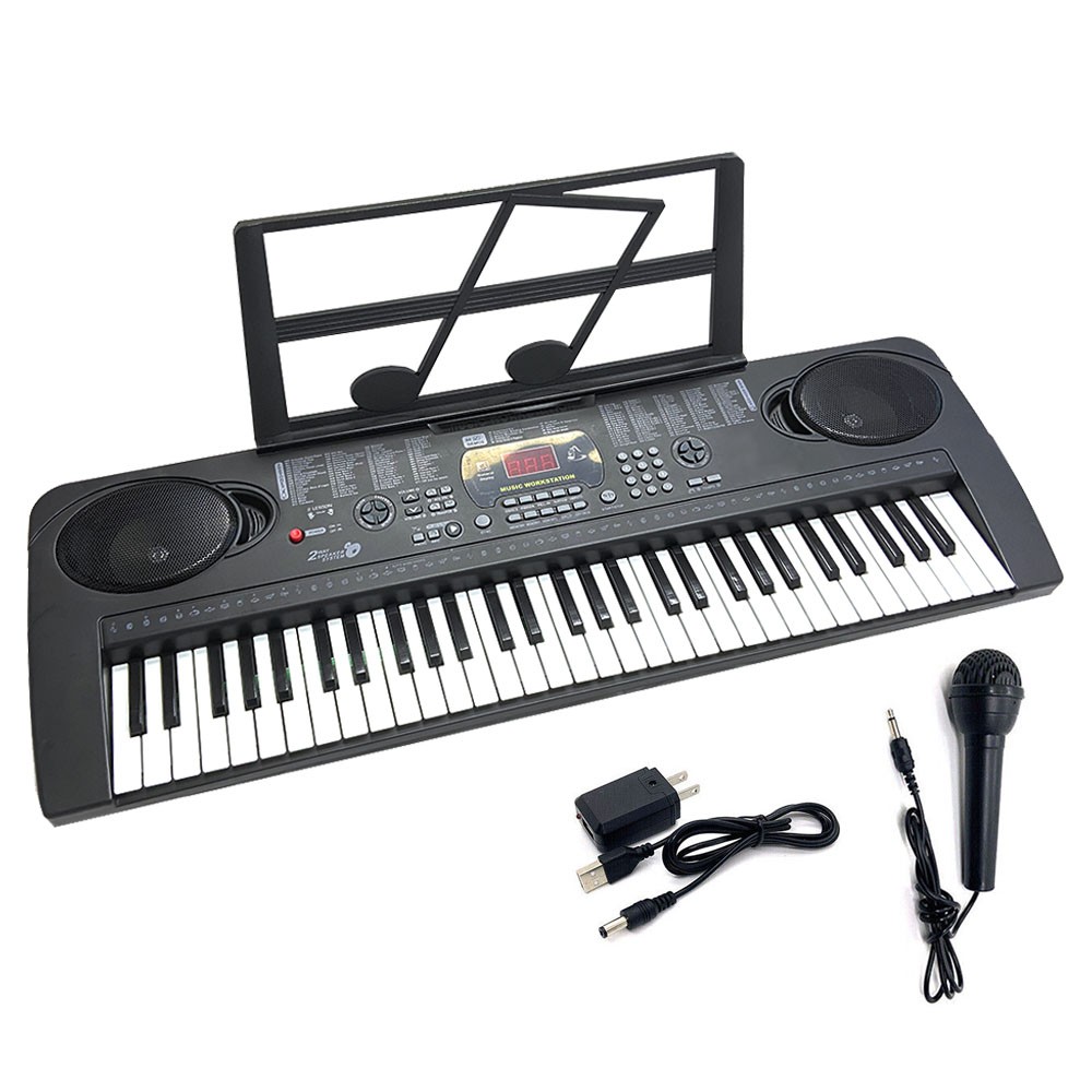 61 Key Electric Digital Piano Kids Beginner Player +Mic Port