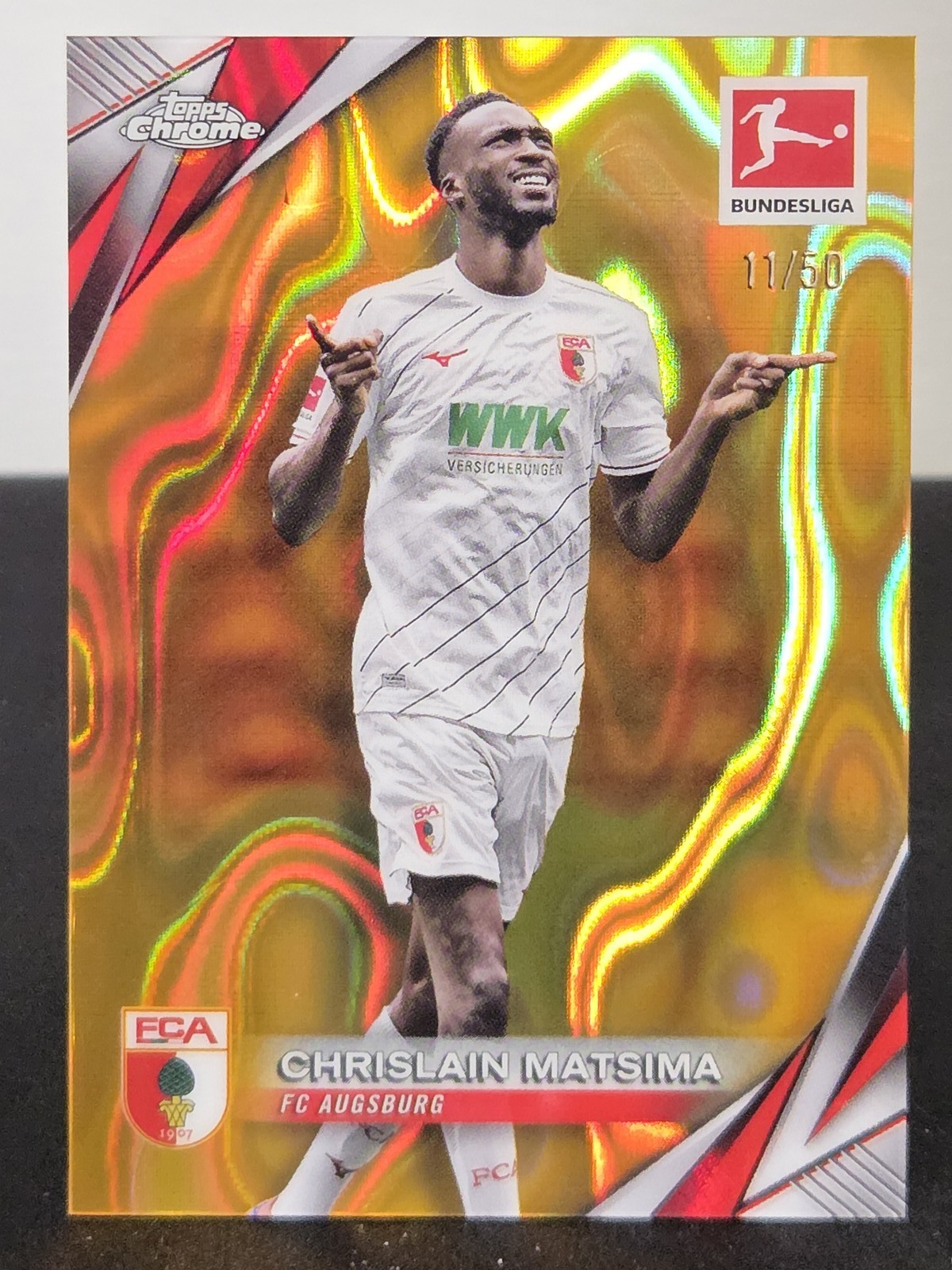 Chrislain Matsima 2024-25 Topps Chrome Bundesliga #2 Gold Lava #/50