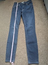 H&M Blue Denim Skinny Jeans High Wasted Size 10