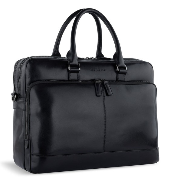 bugatti Romano Briefcase L Businesstasche Tasche Black Schwarz Neu-image