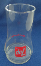Vintage 7 UP  "THE UNCOLA" Upside Down Glass Mint