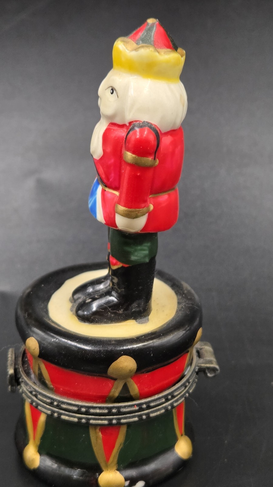 Nutcracker Trinket Box 2001 Collectable 4" Christmas 