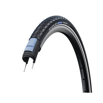 Schwalbe Marathon Racer Performance Line Clincher Bicycle Tyre, Black/Reflex, 20