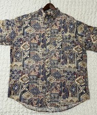 Vintage Creekwood Button Down Short Sleeve Shirt Men's 2XT USA Made