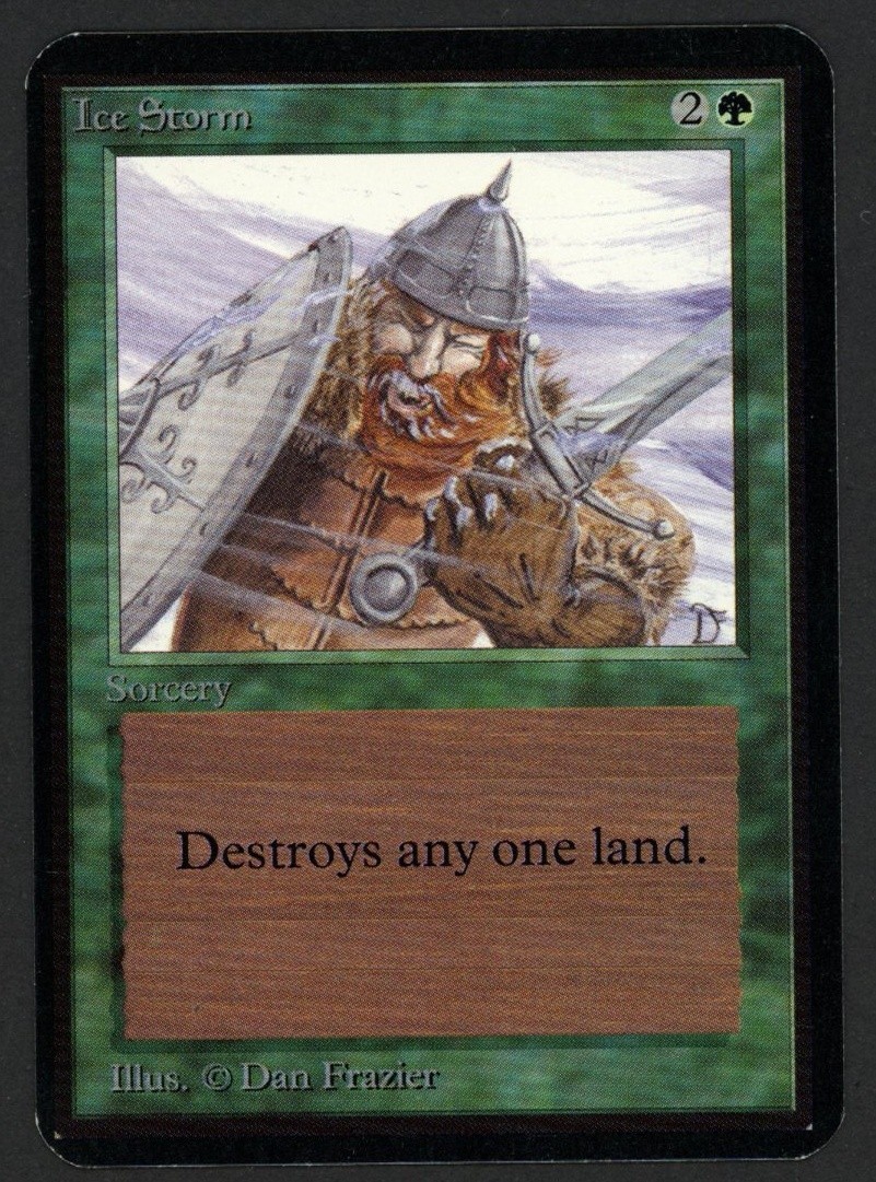 ***Alpha Ice Storm (Indent)*** MTG Alpha Magic Kid Icarus