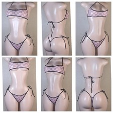 Exotic Dancewear Women's Mesh Thong Bikini See-Through