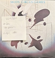 Skids Circus Games Vinyl Record 7" VG+/VG+ VS 359 1980