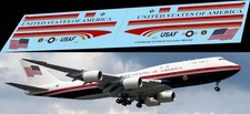 1/144 Decals per Boeing 747 800 AIR FORCE ONE USA President TB Decal TBD1222