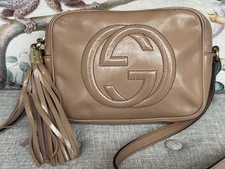 Gucci Rare Beige Leather Soho Disco Cross Body Bag. Great Condition