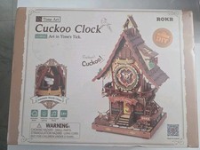 ROKR Cuckoo Clock LC901C Time Art DIY Woodcraft Model Kit 435 PCs New Sealed