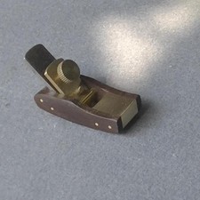 Japanese Mini Kanna Carving Plane 15mm Yasugi Steel Brass Body Woodworking Tool