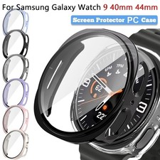PC Case Glass for Samsung Galaxy Watch 8 9 44mm 40mm Full Hard bumper Cover