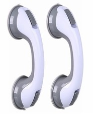 2 Pack Grab Bars for Bathtubs and Showers Suction Cup Grab Bar, Heavy Duty Sh...