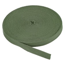 Cotton Twill Tape 3/8 Inch 25 Yards Cotton Ribbon Bias Binding Tape Moss Green