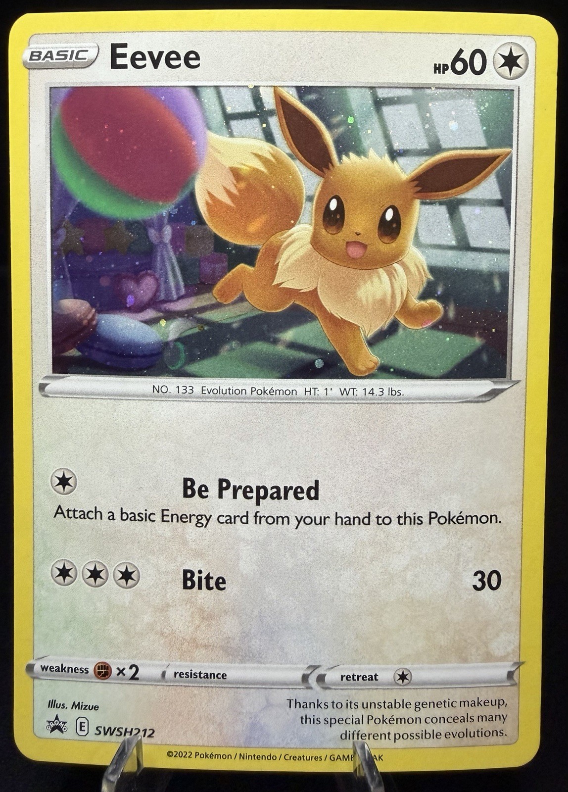 Pokémon TCG Eevee Black Star Promo SWSH212