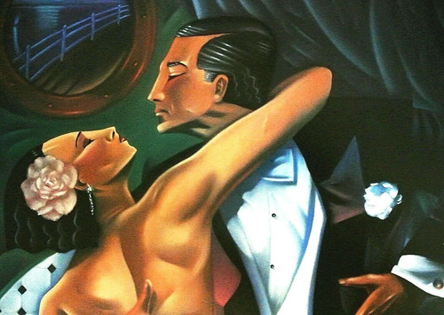 Ted Young-"Dancer (Tango)" Ltd Ed 31/875 Lithograph/Paper/Hand Signed 20"x 28" - Picture 3 of 6