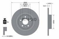 2X Pagid Bremsscheibe 55951NHC FüR Volvo XC60 2 246 V90 235 S90 234 V60 225 236