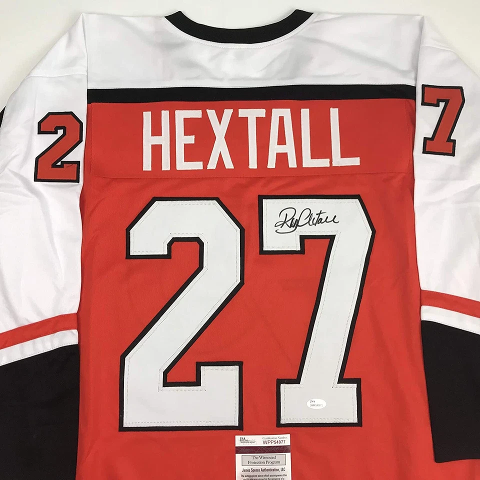 Autographed/Signed RON HEXTALL Philadelphia Orange Hockey Jersey JSA COA Auto - Image 2 of 3
