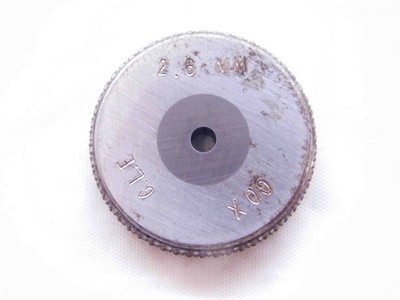 2.600 CL X CARBIDE MASTER PLAIN BORE RING GAGE 3.000 -.400 3 mm .1024 2.60