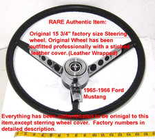 Authentic 1965-66 Ford Mustang 15.75 Steering Wheelc5za-13a800-b2h-31096read Authentic 1965-66 Ford Mustang 15.75 Steering Wheelc5za-13a800-b2h-31096read