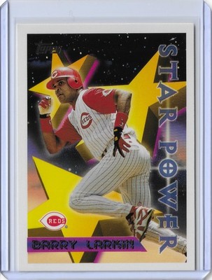 1996 Topps - No. 6 - Barry Larkin - Cincinnati Reds - Star Power