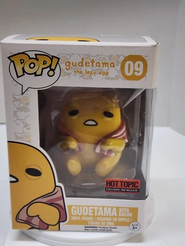 Funko Pop! Vinyl Gudetama with Bacon Sanrio Animation Hot Topic Exclusive Box 09