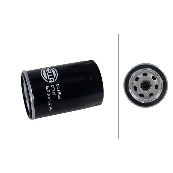 ÖLfilter Einfach Anschraubbar Ø 76 Mm Hella FüR U.A. MERCEDES-BENZ 124-image