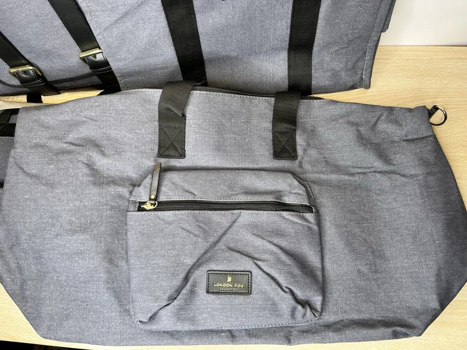 London Fog 4 件套行李箱套装 – Duffel、信使、背包、托特包全新带标签 — 第 2/4 张图片