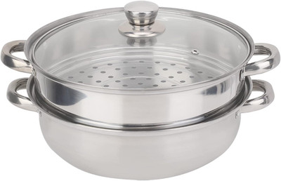 Edelstahl Stapel Und Dampf-Topf Set - Und Deckel Dampfer Saucepot Doppelkessel