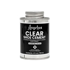 Angelus All-Purpose Clear Shoe Cement Glue for Shoe Repair Soles Leather 4oz Can