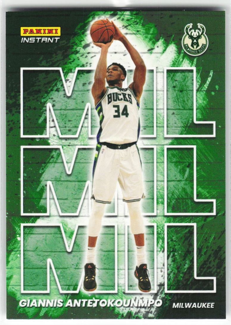 2021-22 Panini Instant My City Giannis Antetokounmpo #MC17 /1496 Milwaukee Bucks